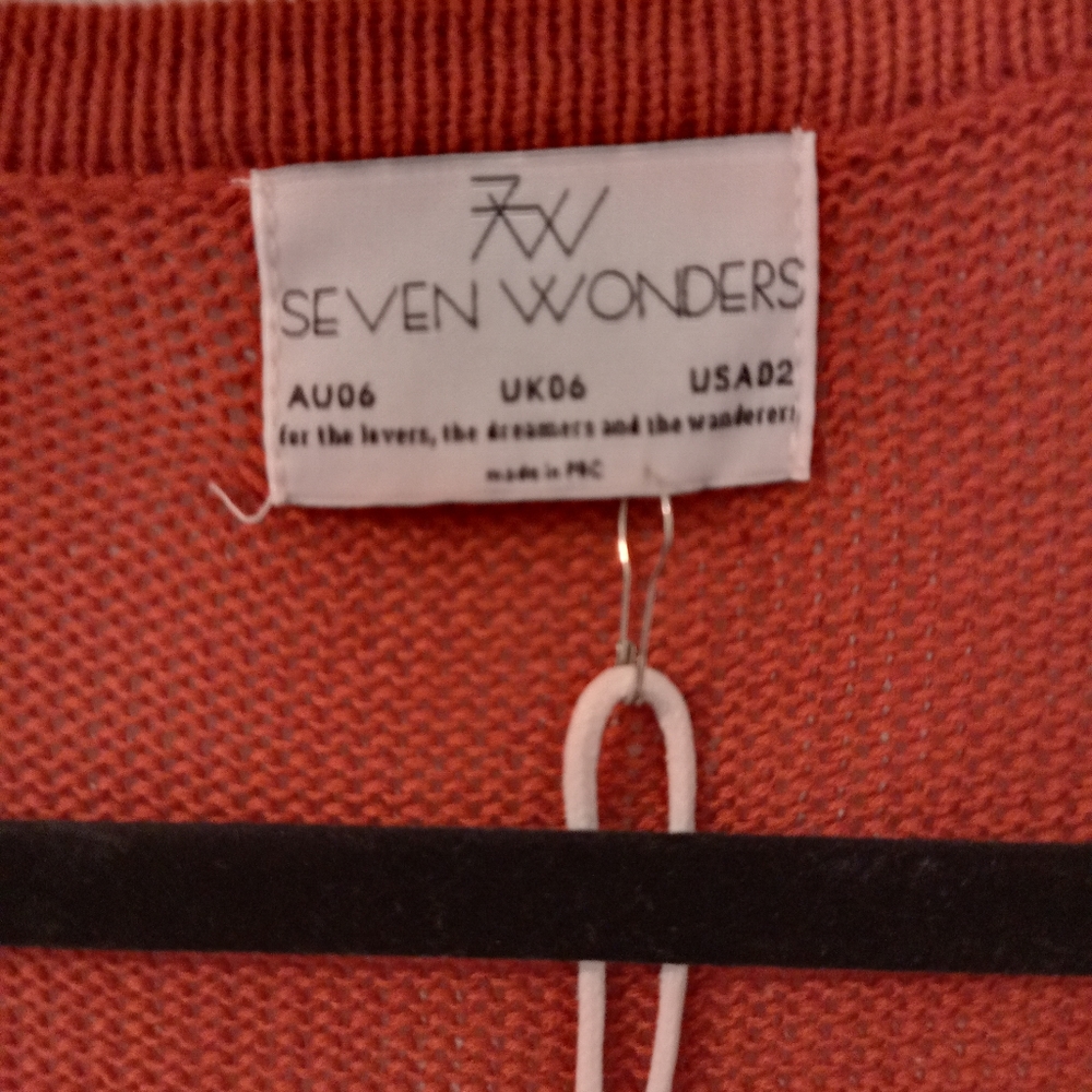 Seven Wonders Allegra knit Mini dress dress in Rust Size XS - Picture 9 of 10
